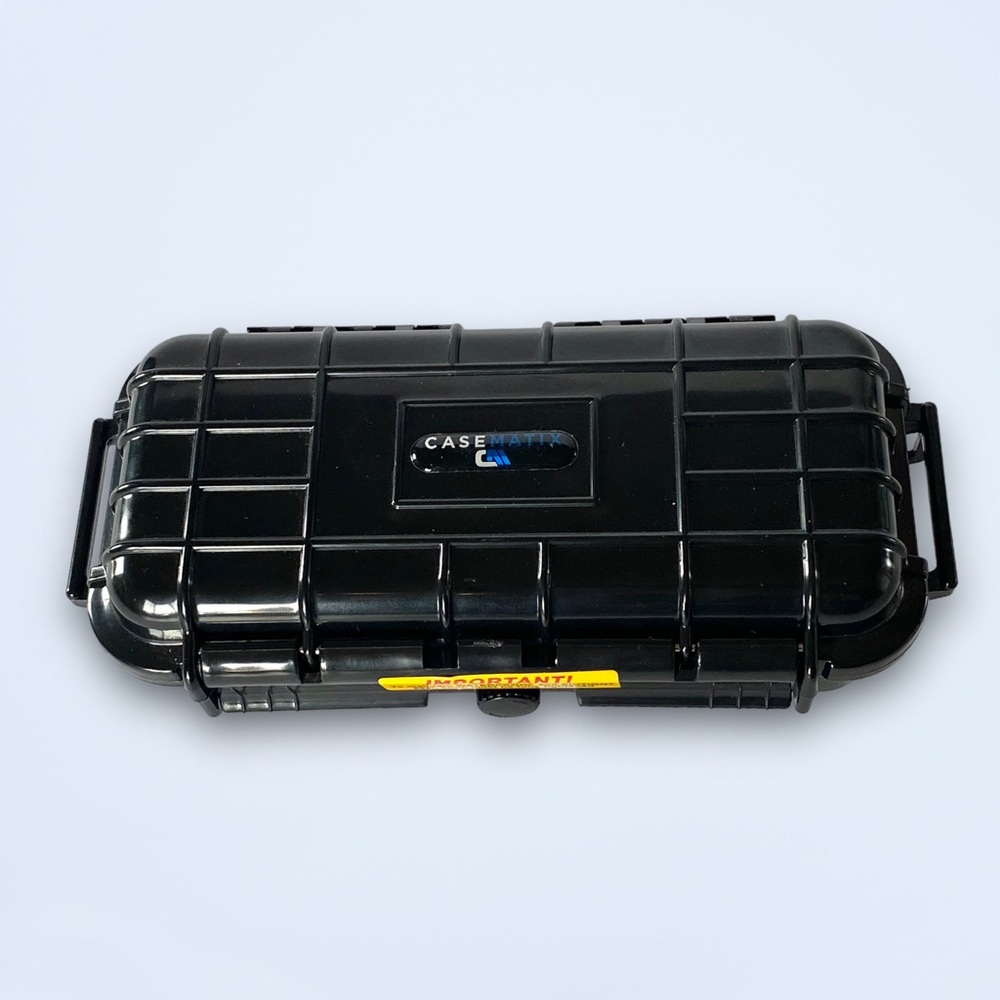 CASEMATIX 7.75" Waterproof Hard Travel Case Foam Interior